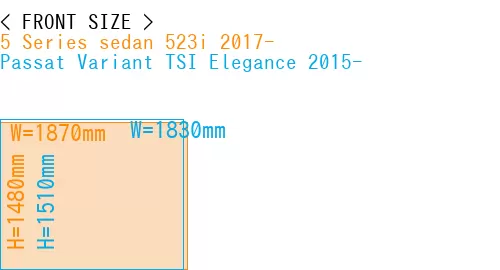 #5 Series sedan 523i 2017- + Passat Variant TSI Elegance 2015-